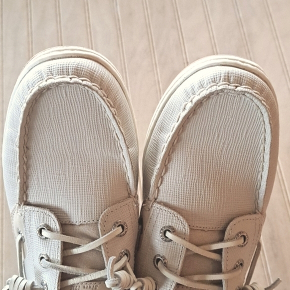 Sperry Classic Top-Sider Songfish Saffiano Leather Boat Shoes Lightweight - Picture 4 of 9